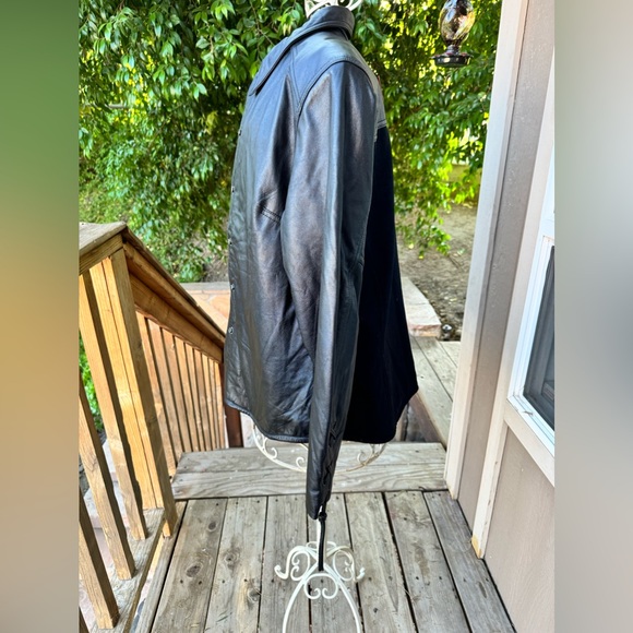 Vintage Harley-Davidson An American Legend Motorcycle Black Leather Jacket - Picture 3 of 16